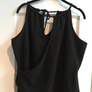 Black wrap shirt